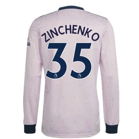 2022-2023 Arsenal Long Sleeve Third Shirt (ZINCHENKO 35)