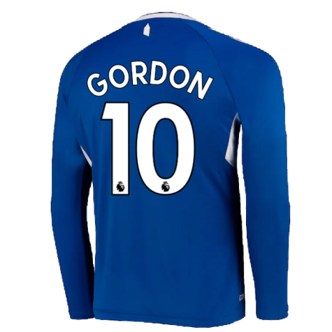 2022-2023 Everton Home Long Sleeve Shirt (GORDON 10)