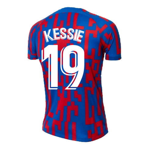 2022-2023 Barcelona Pre-Match Training Shirt (Blue) - Ladies (KESSIE 19)