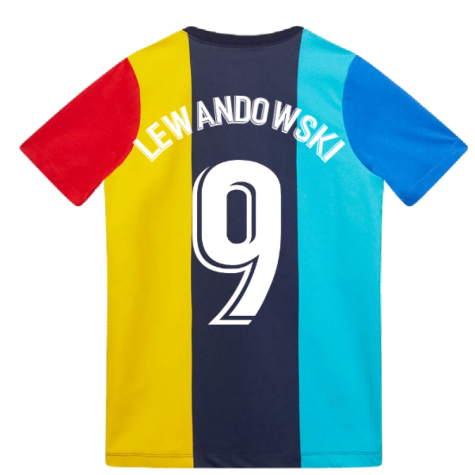 2022-2023 Barcelona Voice Tee (Obsidian) (LEWANDOWSKI 9)