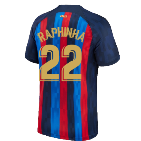 2022-2023 Barcelona Home Shirt (RAPHINHA 22)