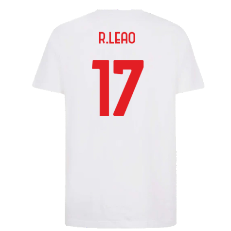 2022-2023 AC Milan FtblCore Tee (White) (R.LEAO 17)