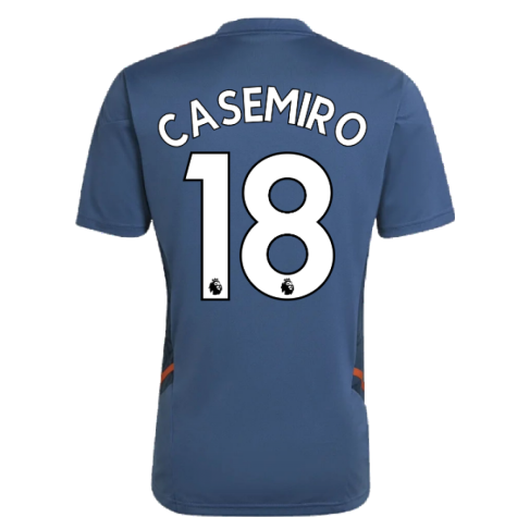 2022-2023 Man Utd Training Shirt (Blue) (CASEMIRO 18)