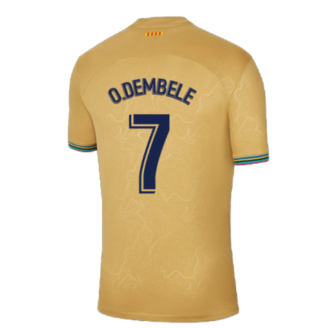 2022-2023 Barcelona Away Shirt (O.DEMBELE 7)