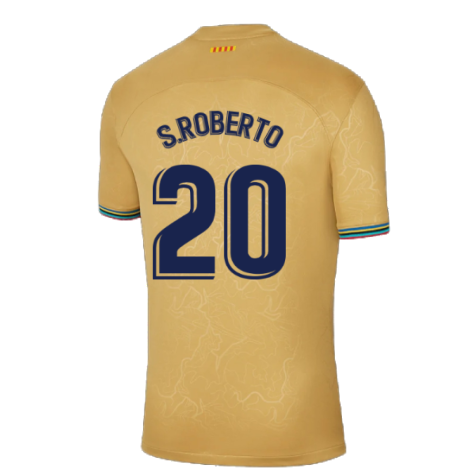 2022-2023 Barcelona Away Shirt (S.ROBERTO 20)