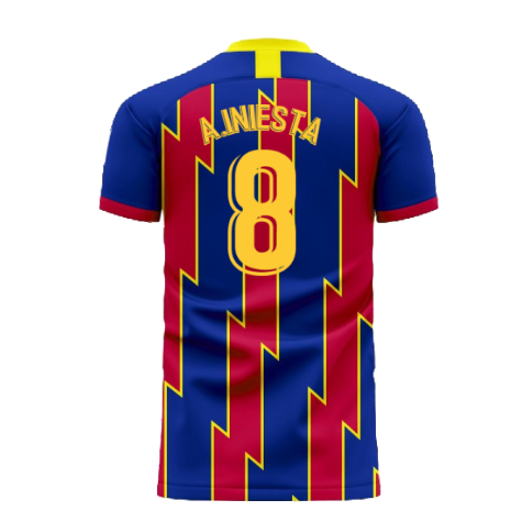 Catalonia 2024-2025 Home Concept Football Kit (Libero) (A.INIESTA 8)