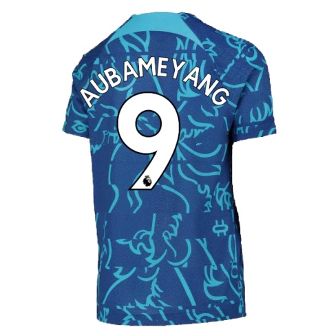 2022-2023 Chelsea Pre-Match Training Shirt (Blue) - Kids (AUBAMEYANG 9)