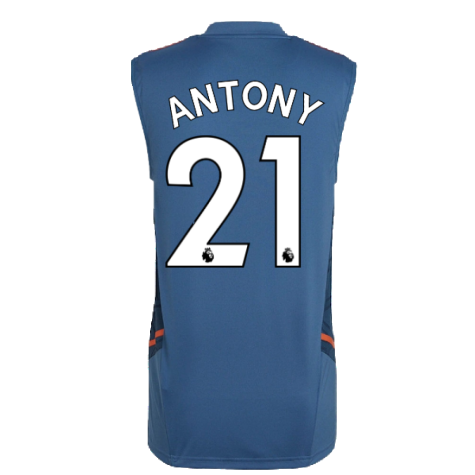 2022-2023 Man Utd Sleeveless Jersey (Blue) (ANTONY 21)