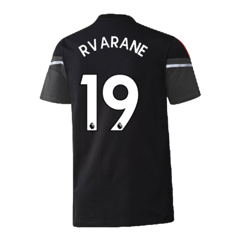 2022-2023 Man Utd Training Tee (Black) (R VARANE 19)