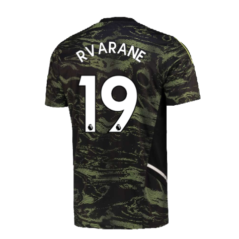 2022-2023 Man Utd EU Training Jersey (Solar Slime) (R VARANE 19)