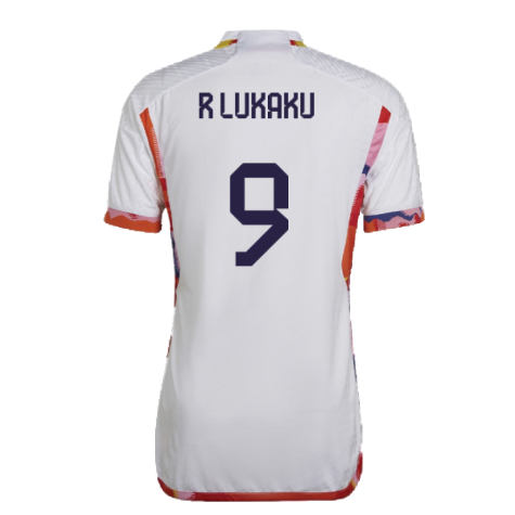 2022-2023 Belgium Authentic Away Shirt (R LUKAKU 9)