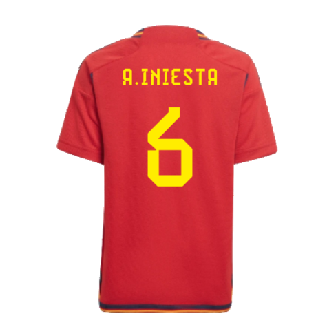 2022-2023 Spain Home Mini Kit (A.Iniesta 6)