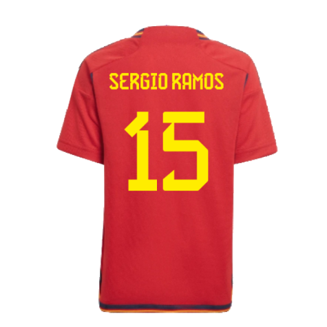 2022-2023 Spain Home Mini Kit (Sergio Ramos 15)