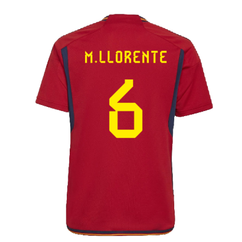 2022-2023 Spain Home Shirt (Kids) (M.Llorente 6)