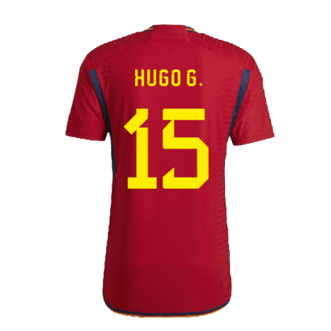 2022-2023 Spain Authentic Home Shirt (Hugo G. 15)