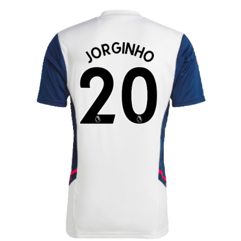 2022-2023 Arsenal Training Jersey (White) (Jorginho 20)