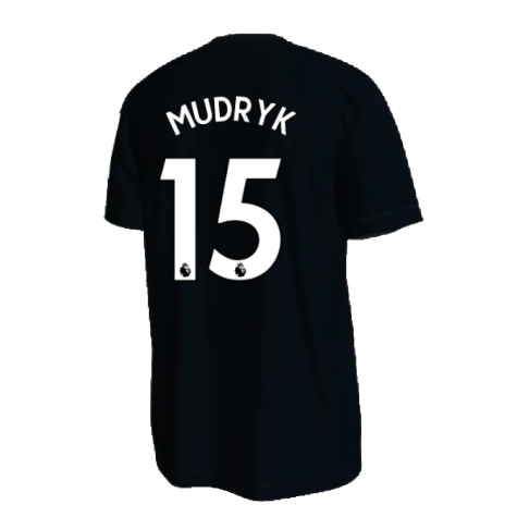 2022-2023 Chelsea Crest Tee (Black) (Mudryk 15)