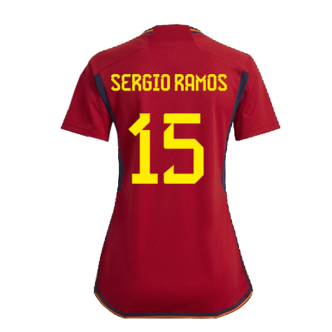 2022-2023 Spain Home Shirt (Ladies) (Sergio Ramos 15)