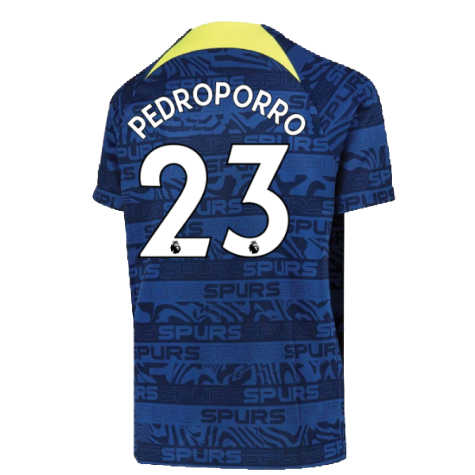 2022-2023 Tottenham Pre-Match Training Shirt (Indigo) - Kids (Pedro Porro 23)