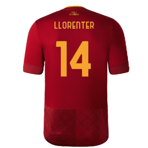 2022-2023 Roma Home Shirt (Llorente R 14)