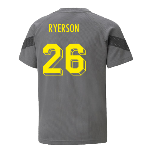 2022-2023 Borussia Dortmund Training Jersey (Smoked Pearl) - Kids (Ryerson 26)