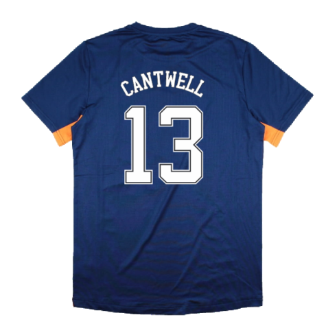 2022-2023 Rangers Match Day Tee (Navy-Orange) (Cantwell 13)