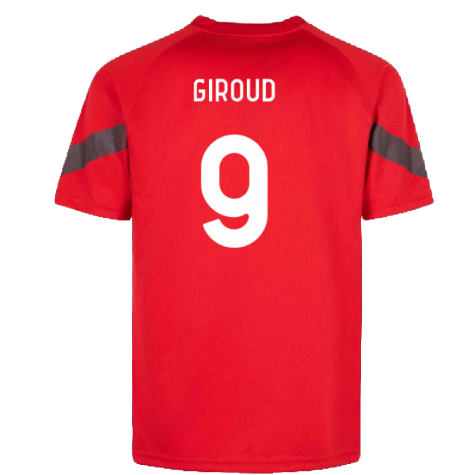 2022-2023 AC Milan Training Jersey (Red) (Giroud 9)