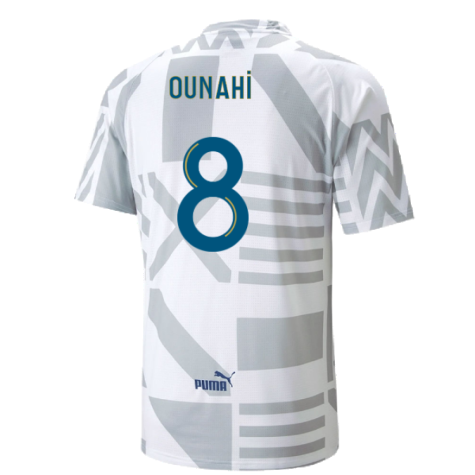 2022-2023 Marseille Pre-Match Jersey (White) (Ounahi 8)