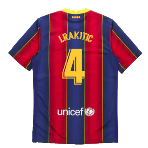 2020-2021 Barcelona Home Jersey (I.RAKITIC 4)