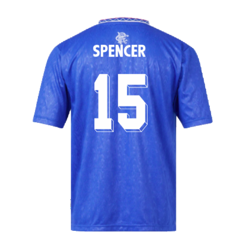 Rangers 1990 Home Retro Football Shirt (Spencer 15)