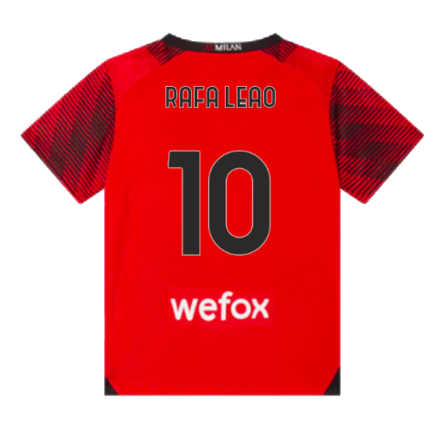 2023-2024 AC Milan Home Mini Kit (Rafa Leao 10)