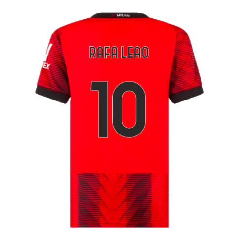 2023-2024 AC Milan Home Shirt (Ladies) (Rafa Leao 10)