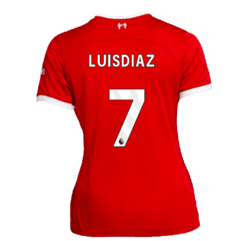 2023-2024 Liverpool Home Shirt (Ladies) (Luis Diaz 7)