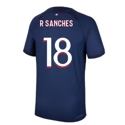 2023-2024 PSG Home Shirt (R Sanches 18)