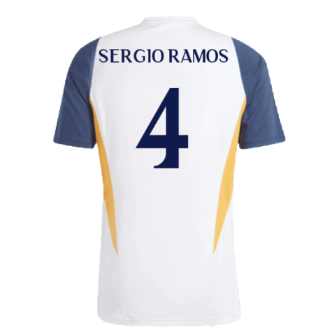 2023-2024 Real Madrid Training Shirt (White) (Sergio Ramos 4)