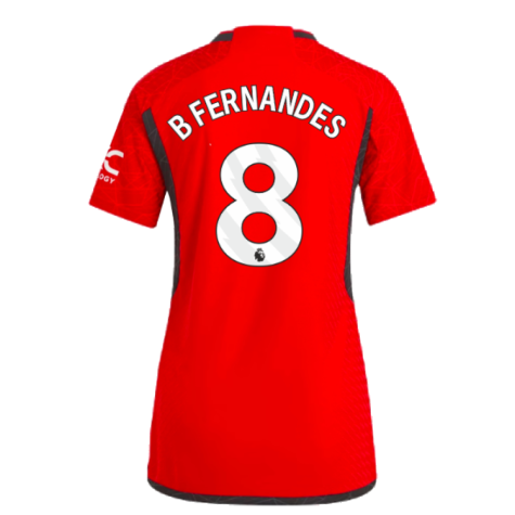 2023-2024 Man Utd Authentic Home Shirt (Ladies) (B Fernandes 8)