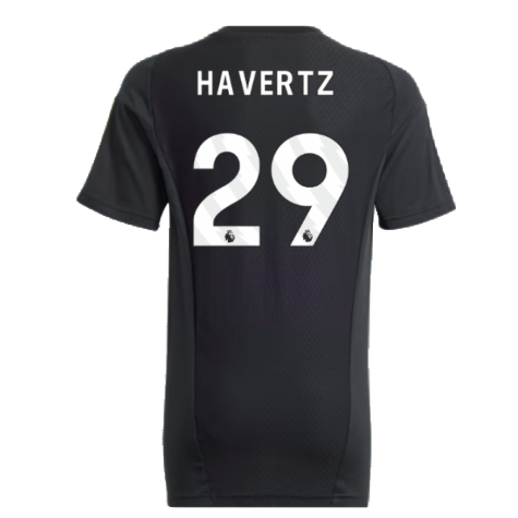 2023-2024 Arsenal Training Tee (Black) - Kids (Havertz 29)