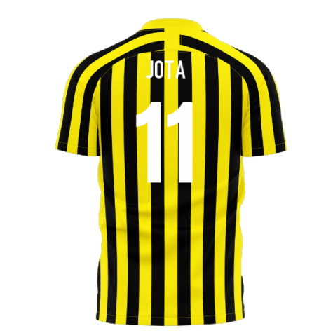 Al-Ittihad 2024-2025 Stripe Home Concept Football Kit (Libero) (Jota 11)