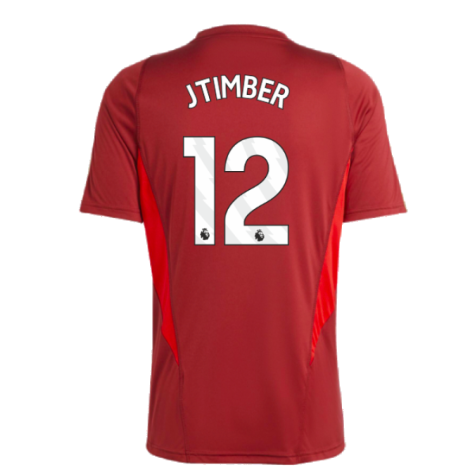 2023-2024 Arsenal Training Jersey (Red) (J Timber 12)