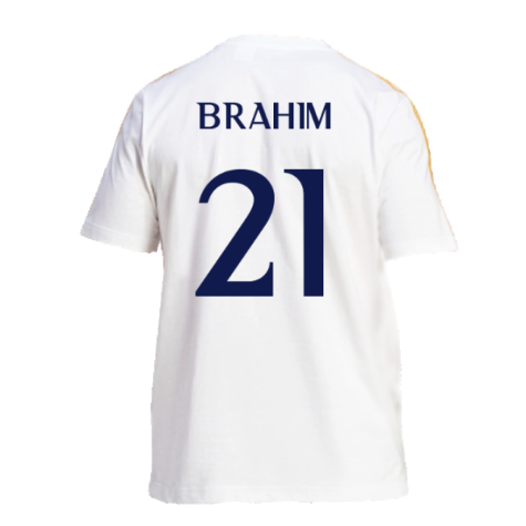 2023-2024 Real Madrid DNA Tee (White) (Brahim 21)