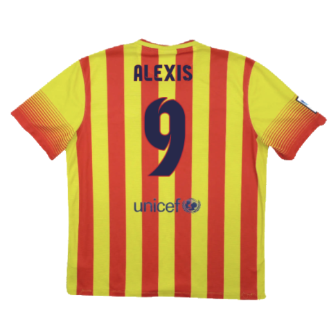 2013-2014 Barcelona Away Shirt (Alexis 9)