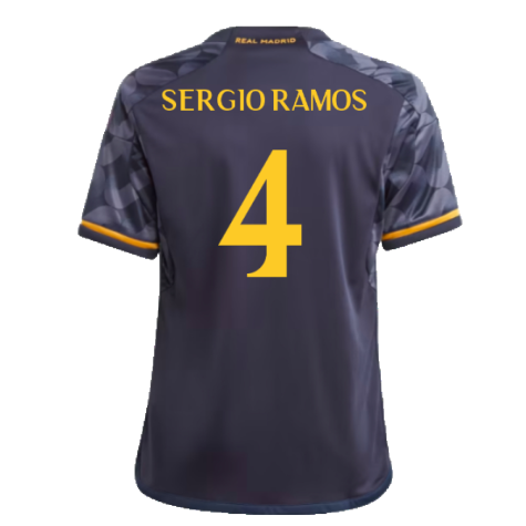 2023-2024 Real Madrid Away Shirt (Kids) (Sergio Ramos 4)