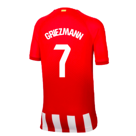 2023-2024 Atletico Madrid Home Shirt (Kids) (Griezmann 7)