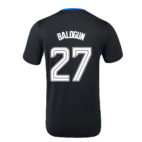 2023-2024 Rangers Coaches Training Tee (Ebony) (Balogun 27)