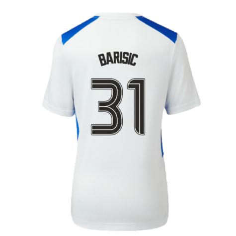 2023-2024 Rangers Players Match Day Home Tee (White) - Kids (Barisic 31)