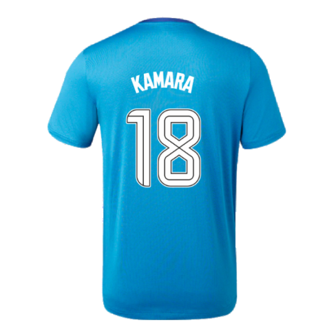 2023-2024 Rangers Players Training Tee (Deep Water) (Kamara 18)