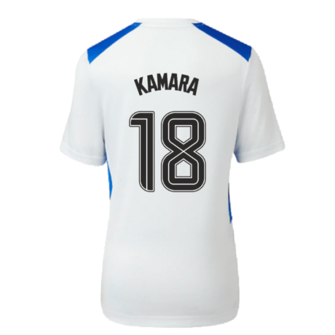 2023-2024 Rangers Players Match Day Home Tee (White) - Kids (Kamara 18)