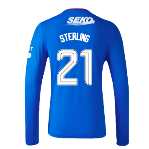 2023-2024 Rangers Long Sleeve Home Shirt (Sterling 21)