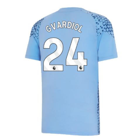 2023-2024 Man City Training Jersey (Light Blue) (Gvardiol 24)