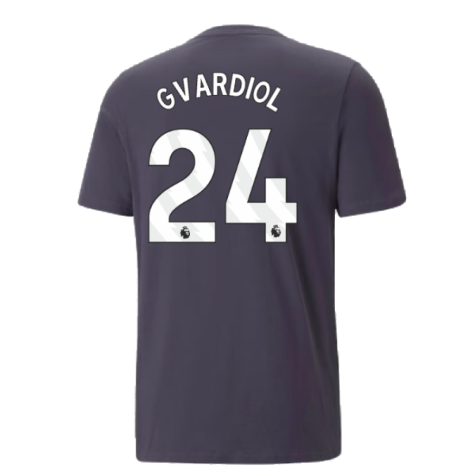 2023-2024 Man City FtblCore AOP Tee (Dark Navy) (Gvardiol 24)
